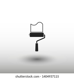 Paint roller icon. Vector web design