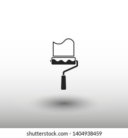 Paint roller icon. Vector web design