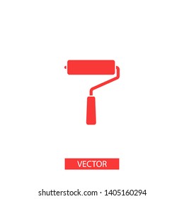 Paint roller icon. Vector web design