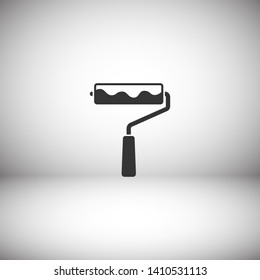 Paint roller icon. Vector web design