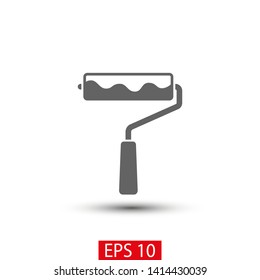Paint roller icon. Vector web design