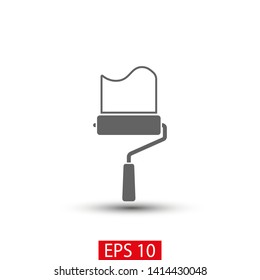 Paint roller icon. Vector web design
