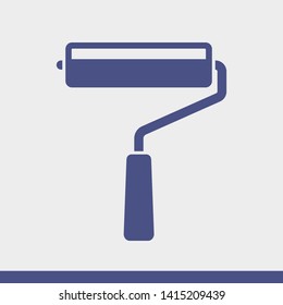Paint roller icon. Vector web design