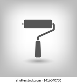 Paint roller icon. Vector web design