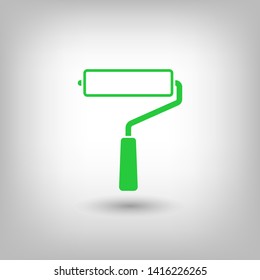 Paint roller icon. Vector web design