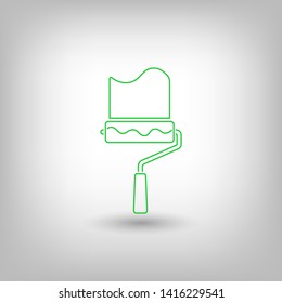 Paint roller icon. Vector web design
