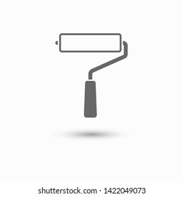 Paint roller icon. Vector web design