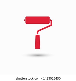 Paint roller icon. Vector web design