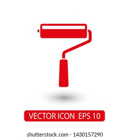 Paint roller icon. Vector web design