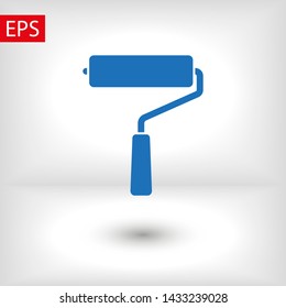 Paint roller icon. Vector web design