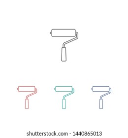 Paint roller icon. Vector web design