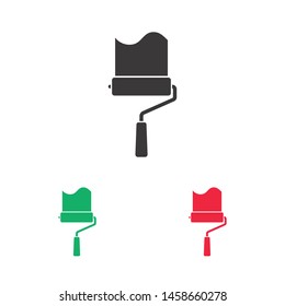 Paint roller icon. Vector web design