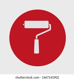 Paint roller icon. Vector web design
