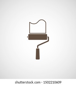 Paint roller icon. Vector web design