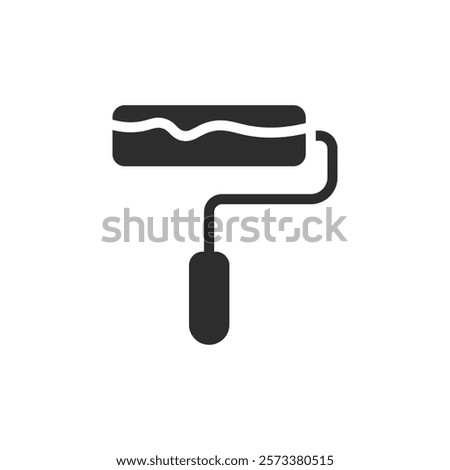 paint roller icon web design in vector
