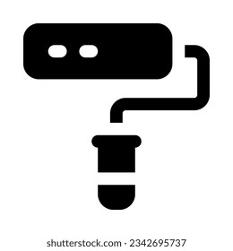 icono de rodillo de pintura para tu sitio web, móvil, presentación y diseño de logotipo.