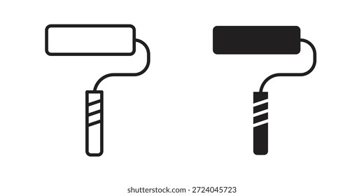 Paint roller icons logo design, Pictogram Icons