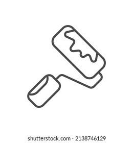 Paint Roller iconos símbolo vectores para web infográfica
