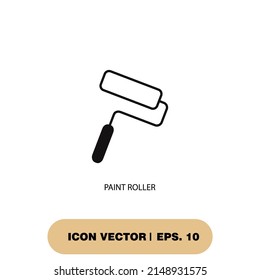 paint roller icons  symbol vector elements for infographic web