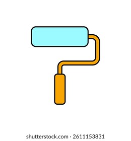 paint roller icons  symbol vector elements for infographic web
