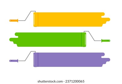 Roller de pintura, trabajo industrial, herramientas de producción de construcción