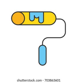 paint roller isolated icon