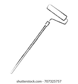 paint roller isolated icon