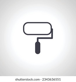 Paint roller isolated icon. painting roller icon.