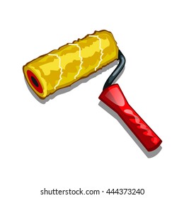 Paint roller isolated on a white background. Vector illustration.