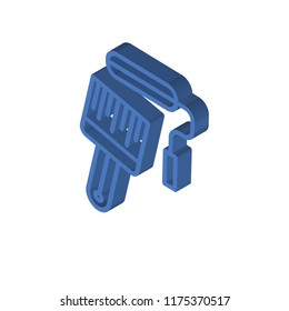 Paint roller isometric left top view 3D icon