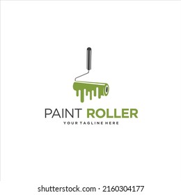 Paint Roller Logo Design Vector Image