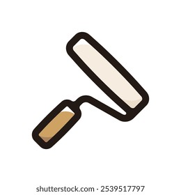 Ícone de contorno de cilindro de pintura para design gráfico, aplicativos e sites