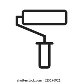 Paint, roller, painting icon vector image. Can also be used for construction, interiors and building. Suitable for use on web apps, mobile apps and print media.