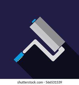 Paint, roller, painting icon vector image