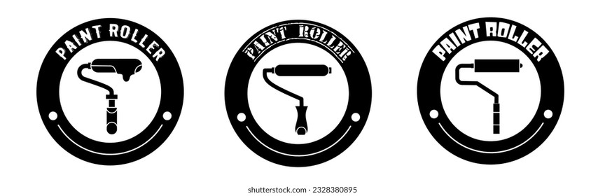Paint roller product sale icon vector illustration. Design for shop and sale banner business.