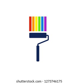 Paint roller sign icon. painting tool symbol