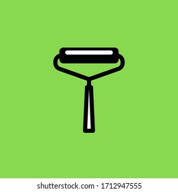 Paint roller sign symbol. Simple paint roller flat vector. flat illustration of paint roller. Paint roller flat icon.