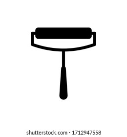 Paint roller sign symbol. Simple paint roller flat vector. flat illustration of paint roller. Paint roller flat icon.