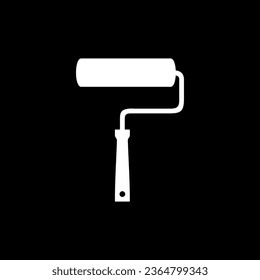 Paint Roller Silhouette, can use for Logo Gram, Pictogram, Apps, Art Illustration, Website or Graphic Design Element. Vector Illustration