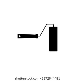 Paint Roller Silhouette, can use for Logo Gram, Pictogram, Apps, Art Illustration, Website or Graphic Design Element. Vector Illustration
