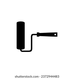 Paint Roller Silhouette, can use for Logo Gram, Pictogram, Apps, Art Illustration, Website or Graphic Design Element. Vector Illustration