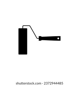 Paint Roller Silhouette, can use for Logo Gram, Pictogram, Apps, Art Illustration, Website or Graphic Design Element. Vector Illustration