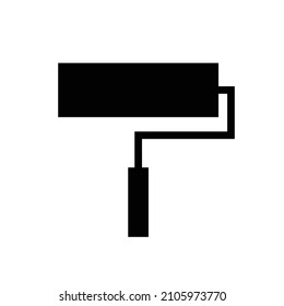 Paint roller simple icon. Vector.
