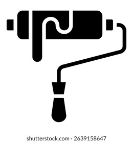 Paint Roller Simple Vector Icon Collection