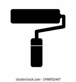 Paint Roller - Style 1. simple illustration. Editable stroke. Design template vector