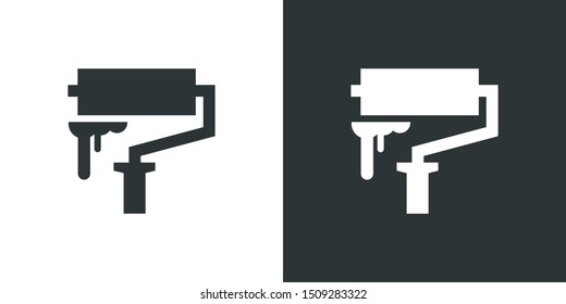 Paint Roller Symbol Icon Vector 