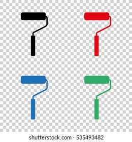 paint roller symbol  - vector icon