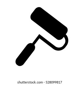 paint roller tool icon image vector illustration design 