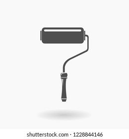 Paint Roller Tool Icon Vector Illustration