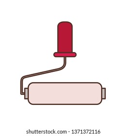 paint roller tool isolated icon